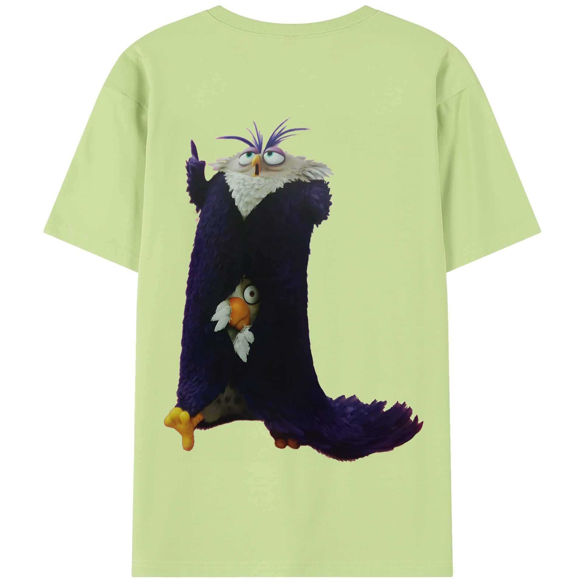 （画像用） Angry Birds アングリーバード 綿100％半袖Tシャツ（背面プリント）